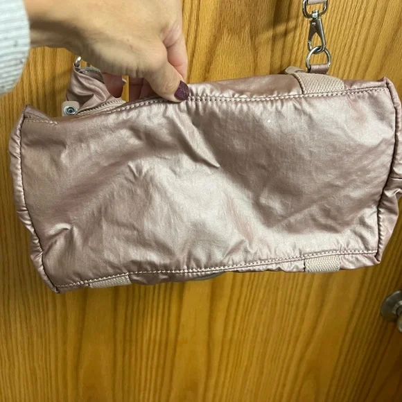 Kipling Art Mini handbag in a metallic rose - Picture 8 of 16